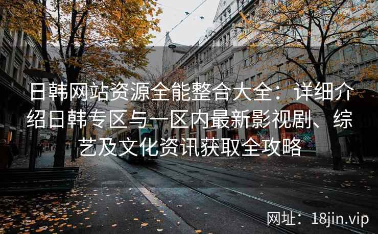 日韩网站资源全能整合大全：详细介绍日韩专区与一区内最新影视剧、综艺及文化资讯获取全攻略
