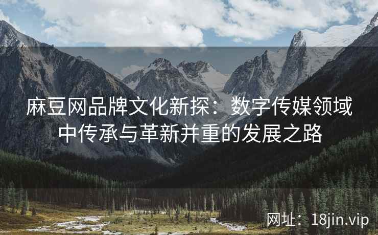 麻豆网品牌文化新探：数字传媒领域中传承与革新并重的发展之路