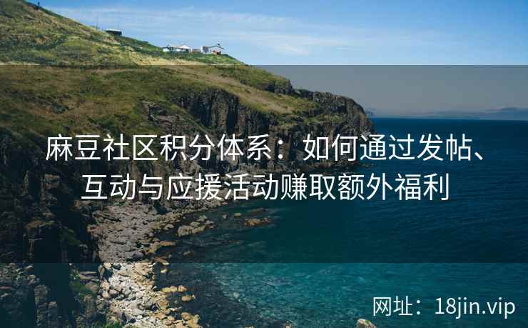 麻豆社区积分体系：如何通过发帖、互动与应援活动赚取额外福利