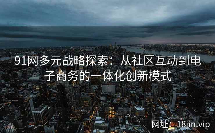 91网多元战略探索：从社区互动到电子商务的一体化创新模式